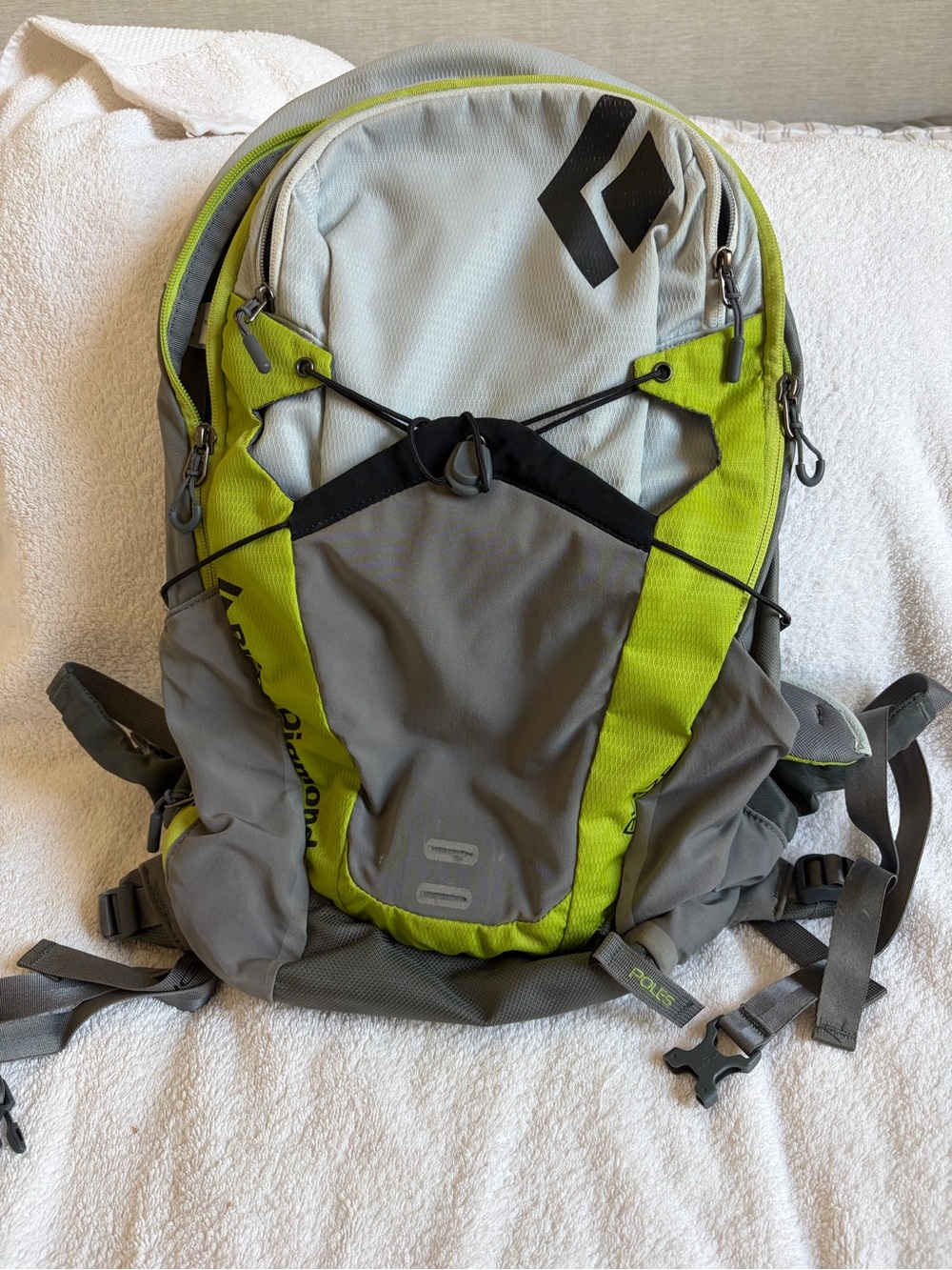 Black Diamond Men’s Lime & Gray Daypack Backpack
